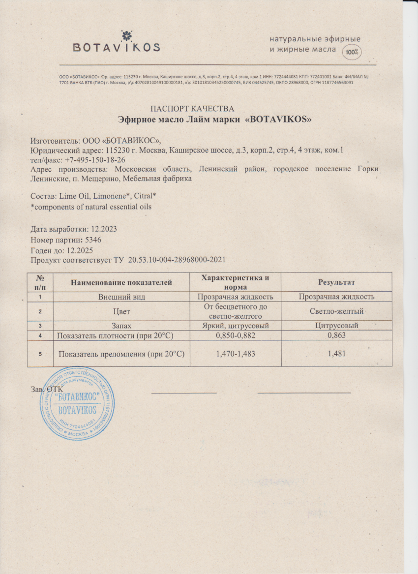 Паспорт №122023